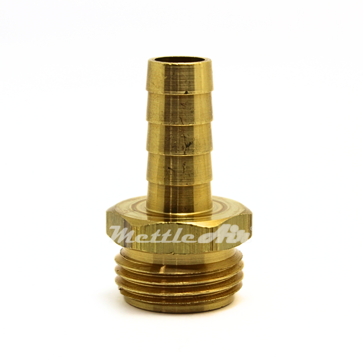 Brass Straight Male 5/8" Hose ID Barb - 3/4" GHT Male