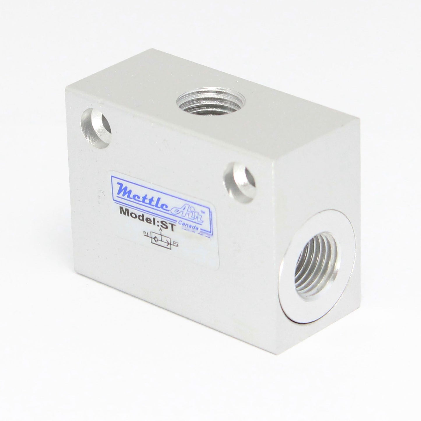 Shuttle Valve Aluminum 3/8" NPT