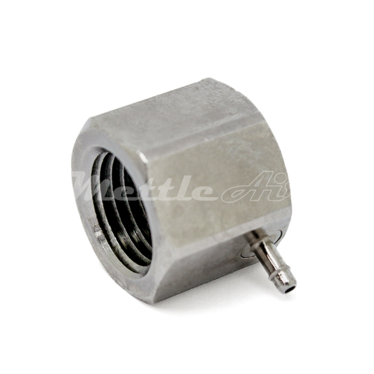 Brass 90° Female Elbow 1/16" Hose ID Barb - 1/4" NPT Female Nickel Plated, Single Barb Design