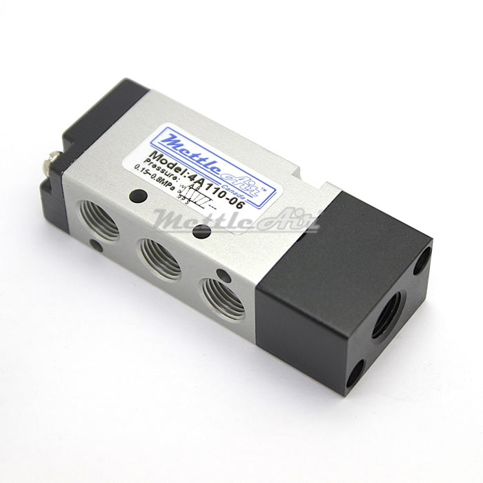 5 Ports 4 Way 2 Position Air Piloted Valve 1/8" NPT