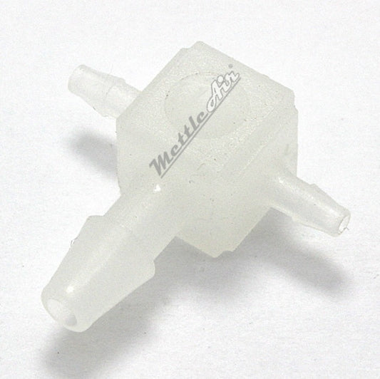 Kynar Plastic 1/16" x 1/8" Hose ID, Hose Barb Tee T Union Fitting Intersection/Split Enlarging
