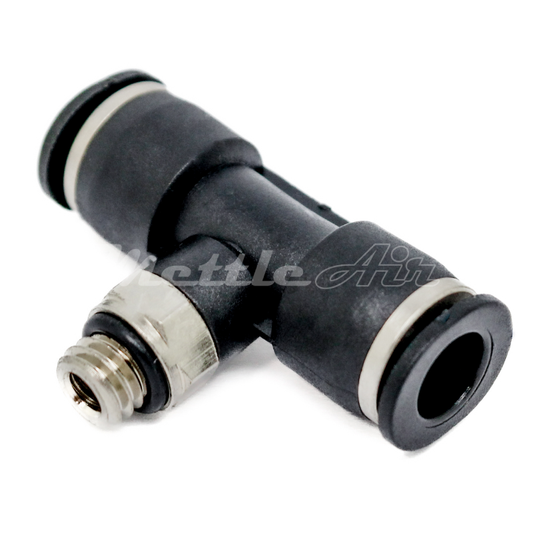 Compact Push to Connect Branch Tee 1/4" OD - M6 x 1.0 Male