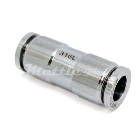 316L Stainless Steel Push To Connect Union Fitting 12 mm OD