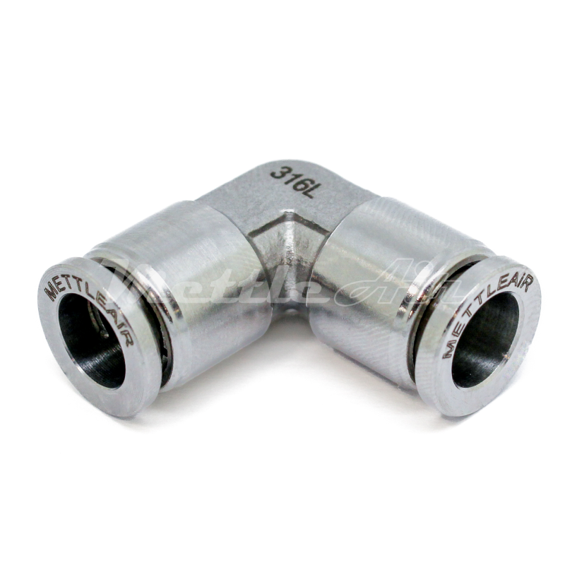 316L Stainless Steel Push To Connect Union Elbow Fitting 12 mm OD