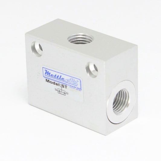 Shuttle Valve Aluminum 3/8" NPT